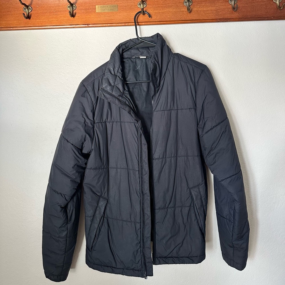 Men's REI Quilted Lightweight Jacket - Black *broken zipper